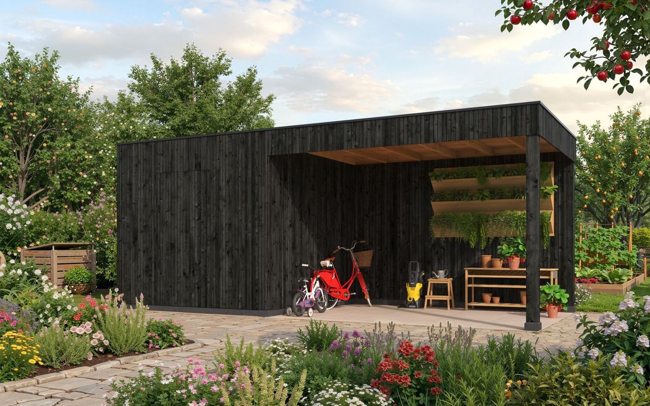 Overkapping als bouwpakket of van eigen hout op maat?