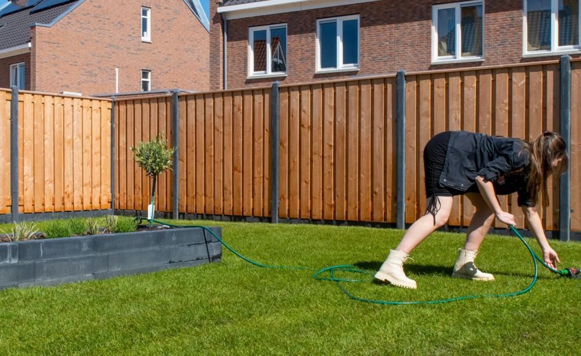 Een schutting plaatsen, stap voor stap