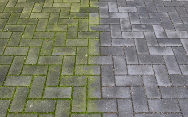 Terrastegels schoonmaken
