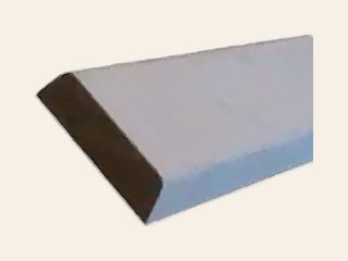 Wit Gegronde Koplat 13 x 45mm 4,90m Vuren
