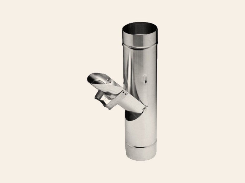 Zinken regentonklep Ø80