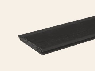 Channelsiding 18 x 145 mm vuren zwart gespoten per m1, lengtes op aanvraag
