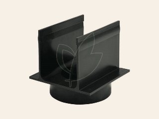 Drain 65/100 gootverbindingsstuk met onderuitloop 75 mm