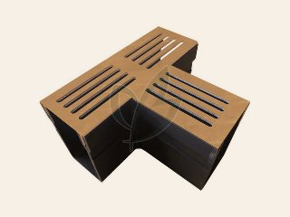 Garden Drain T-stuk 100 / 65 cm