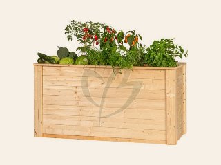 Verhoogde plantenbak Neckar, onbehandeld vuren 150 × 76 × 79 cm