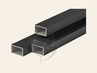 Aluminium onderconstructie zwart 3,0 × 5,0 × 400 cm