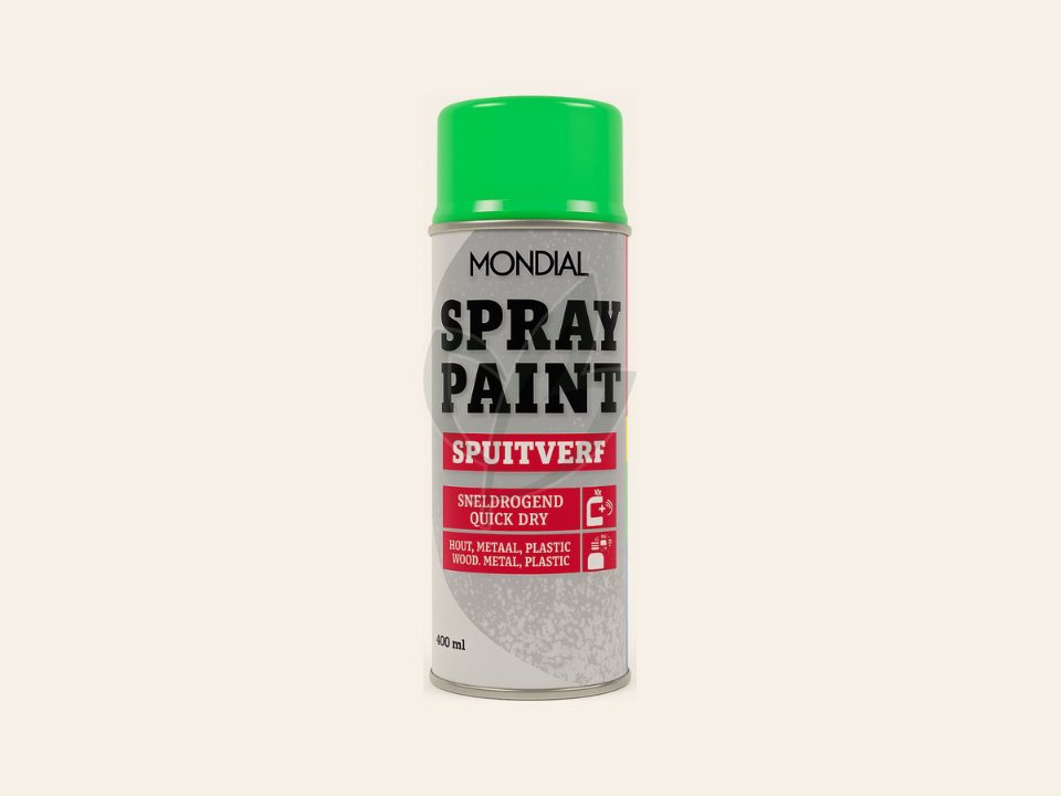 Mondial Spray Paint Ral 6018 Hoogglans Geelgroen 400 ml