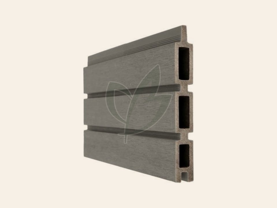 Composiet Triple Rhombus profiel 2,1 × 16 × 180 cm Teak Silver Gray