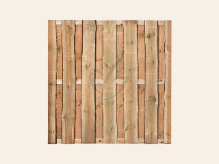 Scherm Geïmpregneerd 15-planks 180 × 180 cm Fijnbezaagd