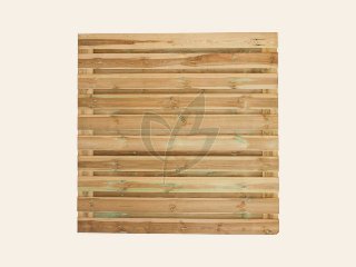 Scherm Geïmpregneerd 21-planks 180 × 180 cm (15mm) Horizontaal