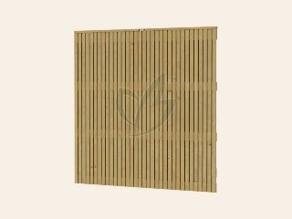 Tuinscherm Verticaal Elan Excellent, 180 × 180 cm, groen geïmpregneerd