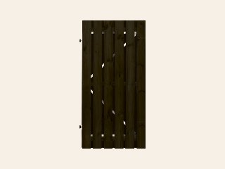 Tuindeur Stalen frame 100 x 195 cm Zwart gespoten