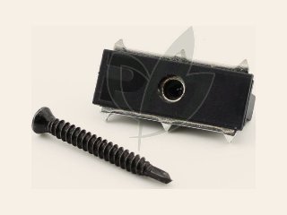 PuraFix vlonderplank clip RVS zwart voor blinde bevestiging – set 100 stuks