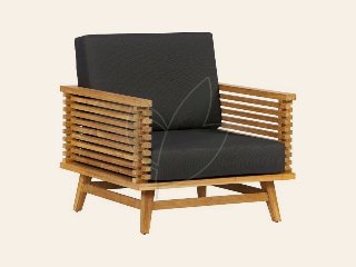 Teak loungeset Riverside fauteuil incl. kusses