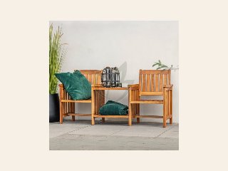 Hardhouten loveseat Premium