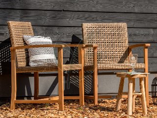 Teak tuinstoel Blitar (set van 2 stoelen)