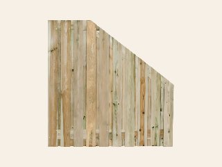 Tuinscherm 21 planks 90/180 x 180cm Verloopscherm Geïmpregneerd