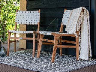 Teak tuinstoel Mataram (set van 2 stoelen)