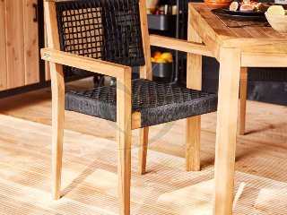 Stapelbare teak stoel Toledo (set van 2 stoelen)