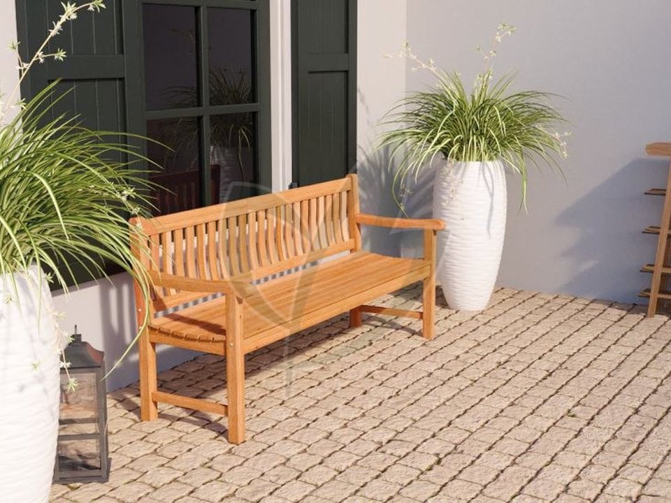 Teak tuinbank Bretagne Div afmetingen