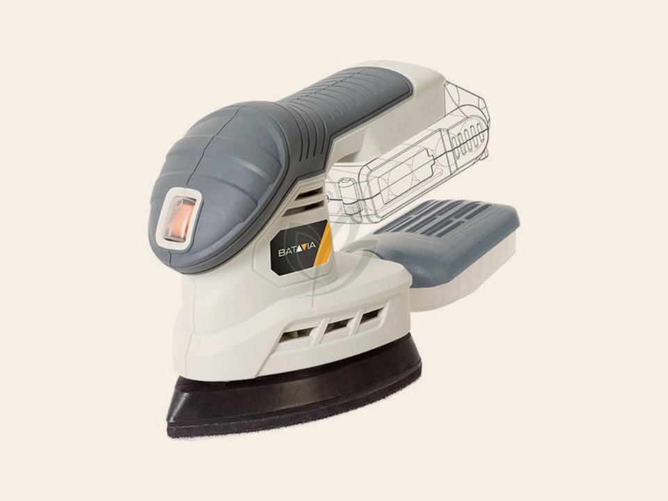BATAVIA 18V Delta Schuurmachine, zonder accu en oplader