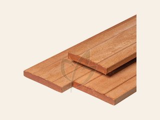 Hardhouten vlonderplank