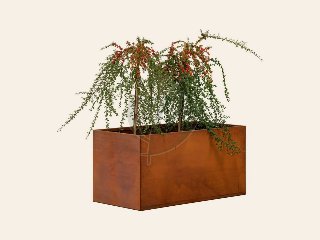 Bloembak cortenstaal Hudson 50 × 90 × 50 cm