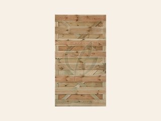 Tuindeur Erica grenen groen geïmpregneerd 180 × 100 cm