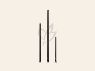 LightPro Erba Bundel van 3 Staande Lampen