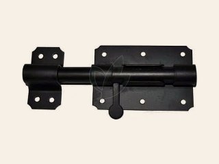 Plaatgrendel 50 × 65mm – 10mm Zwart