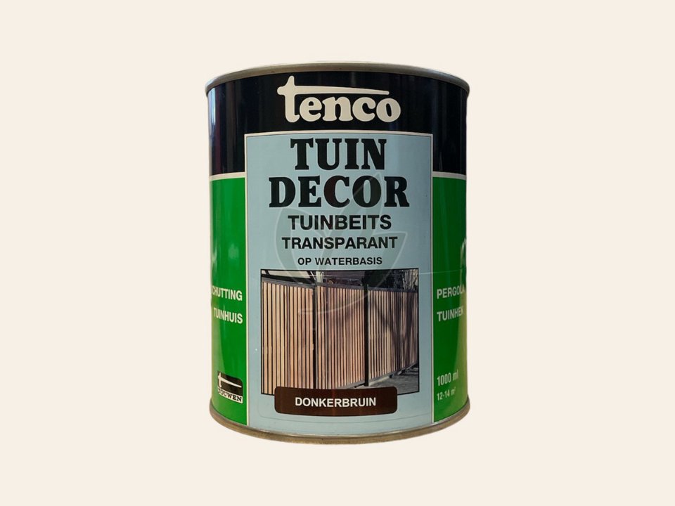 Tenco tuindecor transparante beits Donkerbruin Div