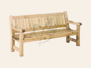 Bank Luuk, 40 mm dik, 96 × 200 × 74 cm (HxBxD).