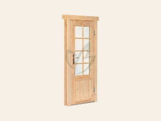 Enkele glas deur 8-ruits Deluxe
