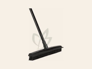 Rubber bezem met steel