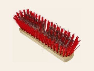Onkruidbezem rood/staal incl.steel