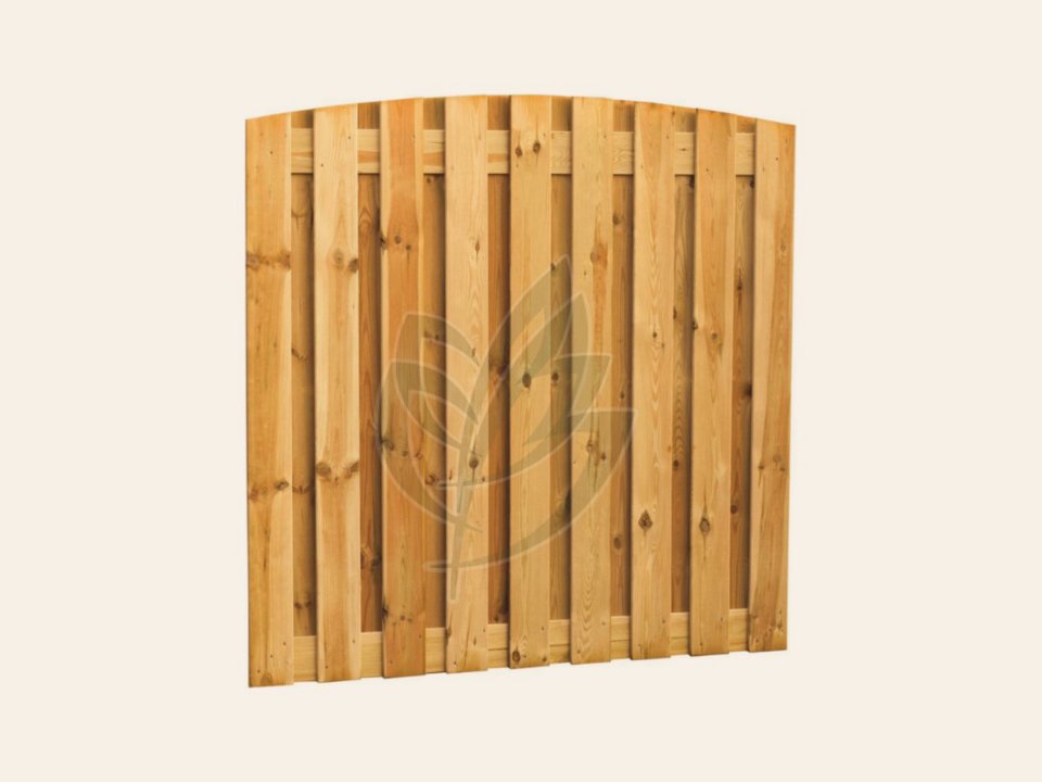 Grenen plankenscherm verticaal toog 19-planks 180 × 180 cm, 15 mm