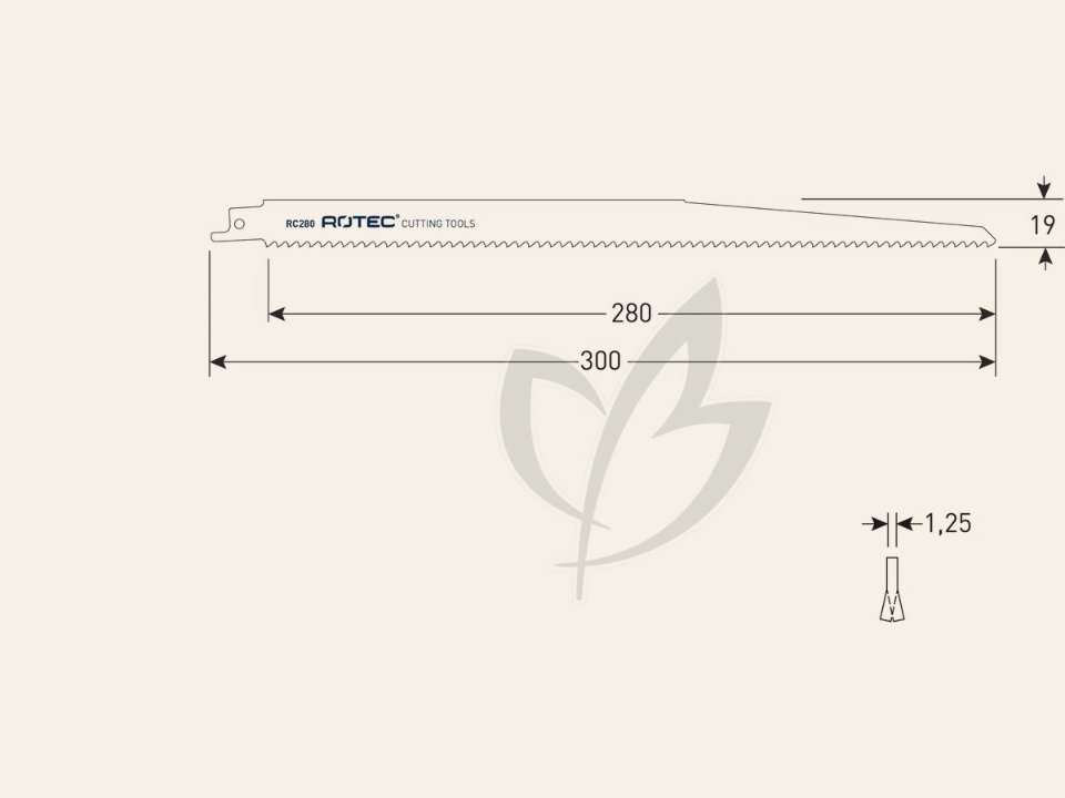 Reciprozaagblad RC280