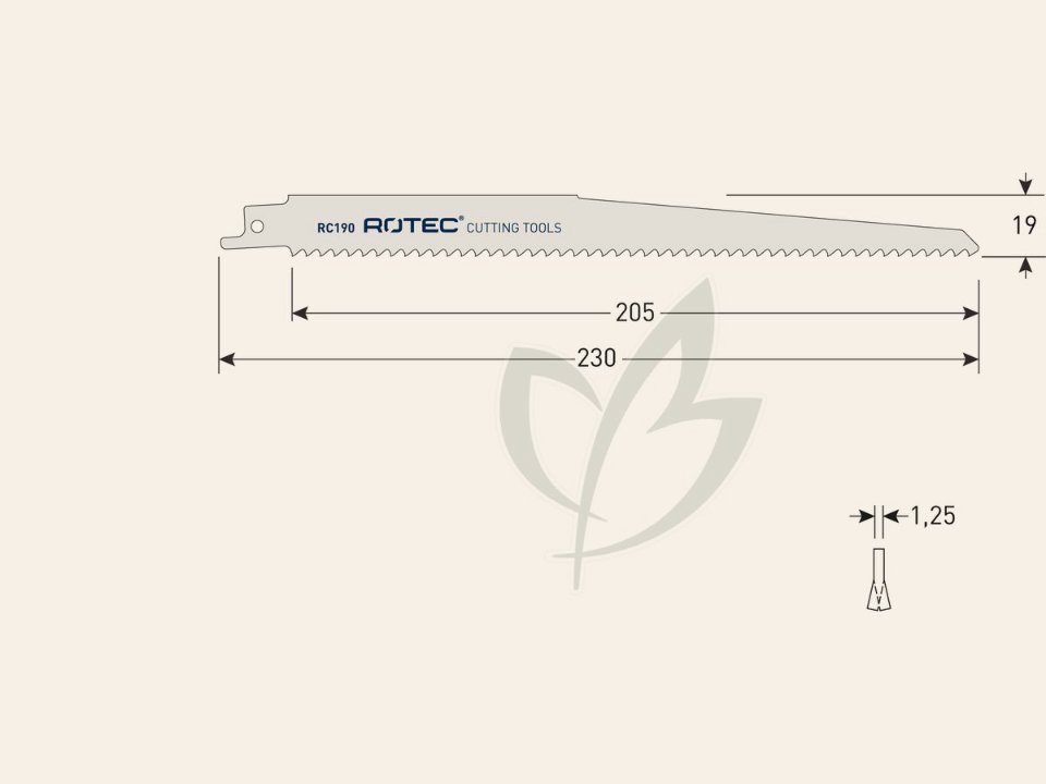 Reciprozaagblad RC190