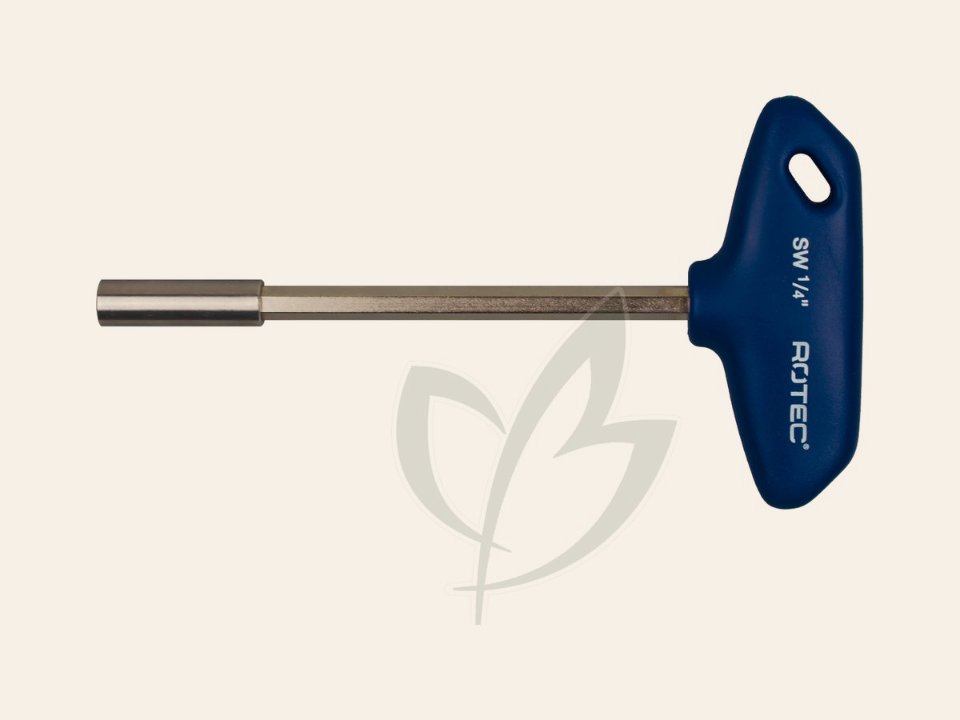 T-Sleutel bithouder 1/4”, magnetisch