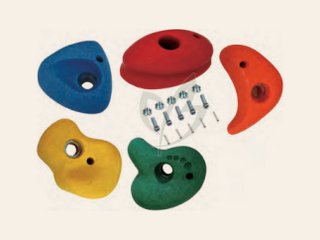 Klimstenen set van 5 stuks multicolor