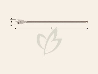 Speedboor, lang, 1/4” bit-aansluiting
