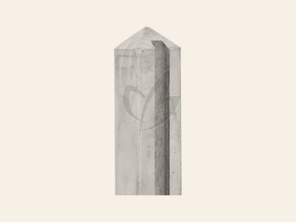 Betonpalen Grijs met Diamantkop