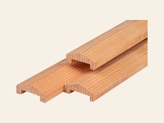 Douglas afdekkap 3,5 × 8,5 × 180 cm, gedroogd, geschaafd, piramide