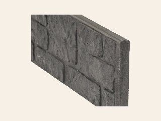 Berton©-motiefplaat smal antraciet H26 x D3,5 x L184 cm romeinsmotief