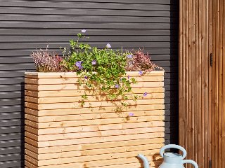 Berton©-motiefplaat smal antraciet gecoat H26 x D3,5 x L184 cm Deens rabat