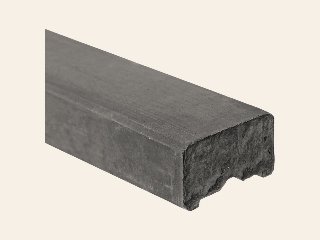 Berton©-afdekkap antraciet vlakke kop 180 cm tussenmodel