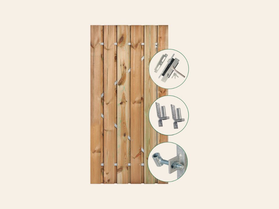 Tuindeur Privacy grenen 90cm