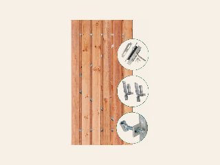 Red Class Wood tuindeur privacy 90cm