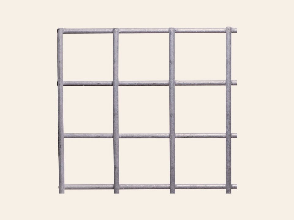 Gaaselement vuurverzinkt maaswijdte 10 × 10 cm, draaddikte 3,4 mm H180 x B60 cm