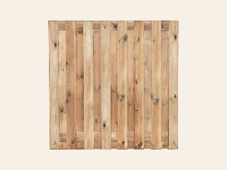 Tuinscherm Coevorden, groen geïmpregneerd grenen, RVS-geschroefd, 17-planks (15+2) 180 × 180 cm